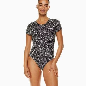 Black and White Speckled Bodysuit